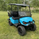 NEW EZ-GO EXPRESS S4 ELITE MIAMI BLUE GOLF CART