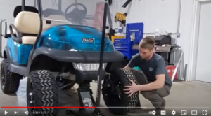 Part 1 front alignment on a golf cart
