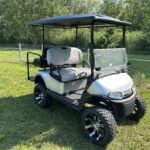 2020 EZGO RXV LITHIUM, CUSTOM SILVER, LIFTED